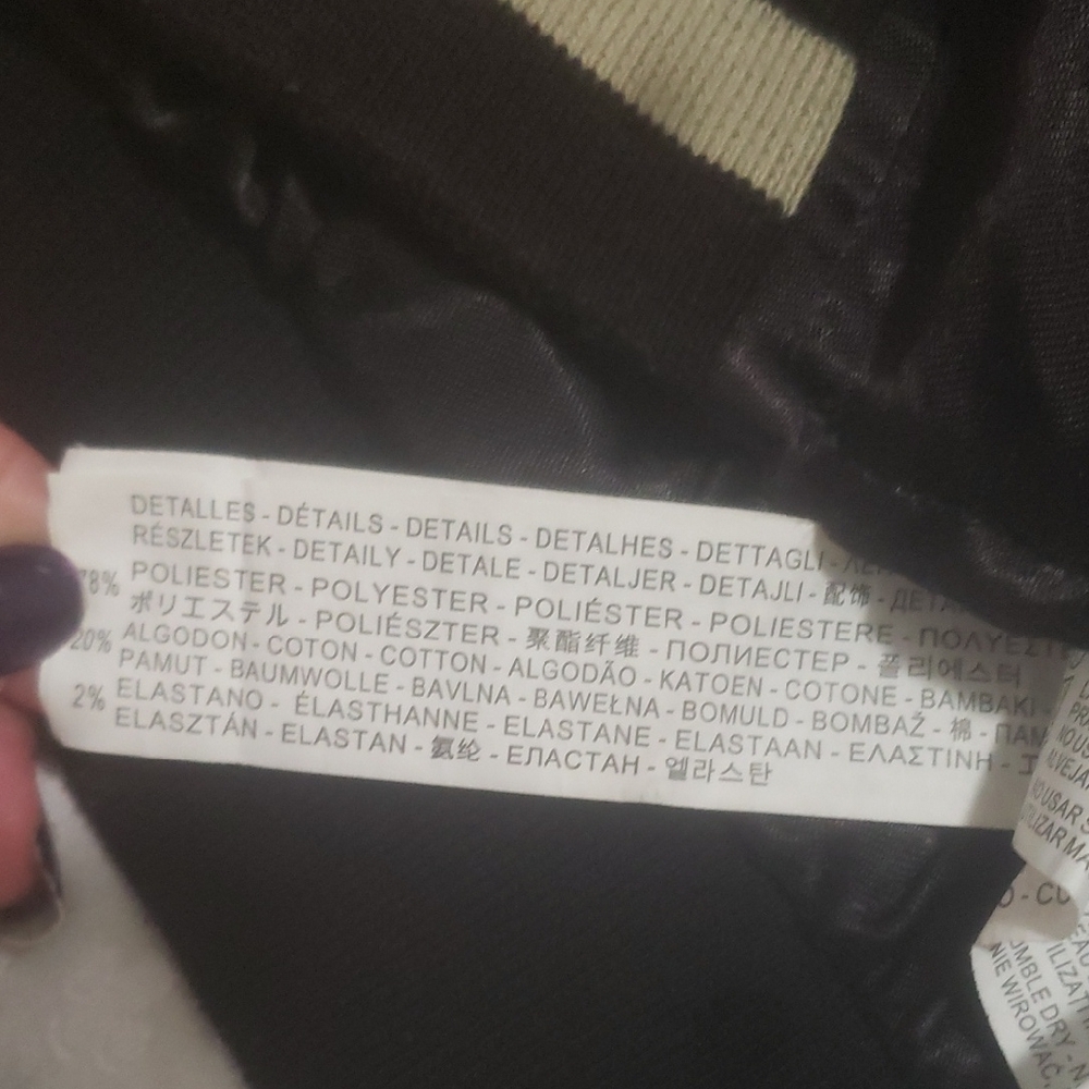 Embroidered Black and Gold Bomber Jacket - Picture 11 of 12